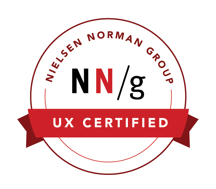 UX Certification Badge from Nielsen Norman Group.